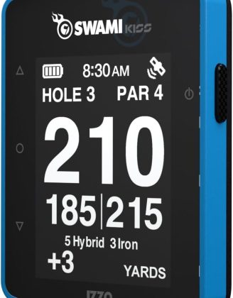 Swami KISS 2.0 Handheld Golf GPS Ragnefinder with Integrated Magnets - Blue